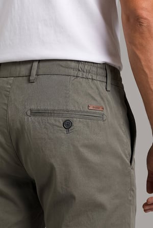Bisse Haki Pamuk Cepli Bağcıklı Pamuklu Comfort Lastikli Spor Pantolon PNS25Y25102_D49