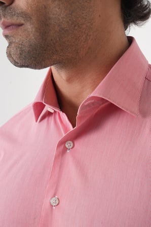 Bisse Regular Fit Erkek Uzun Kol Pamuk Kırmızı Gömlek GMCZG250083_C24
