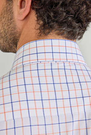 Bisse UZUN KOL İTALYAN YAKA CEPSİZ GÖMLEK Turuncu GMCZG250042_D64