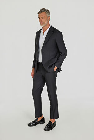 Bisse COMFORT FİT İTALYAN TAKIM ELBİSE SEDEF DÜĞMELİ Sıyah PTK25Y25001_D99