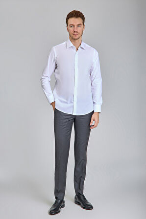 Bisse Klasik Yaka Uzun Kollu Regular Fit Erkek Gömlek GMKLS250048_D01