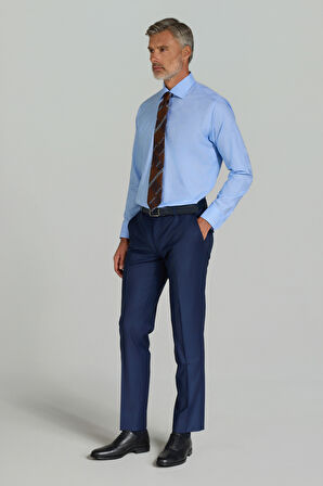 Bisse UZUN KOL İTALYAN YAKA CEPSİZ Mavi GMKLS250030_D35