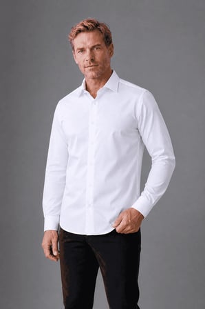 Bisse Mavi Regular Fit Polyester Klasik Gömlek GM23K232068_D35