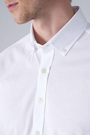 Bisse UZUN KOL PAŞA YAKA ÖRME CEPSİZ Beyaz GMORM250001_D01