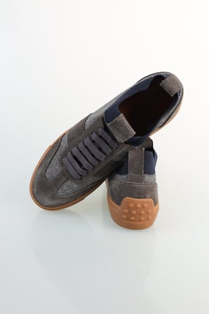 Bisse Erkek Örme Sneaker Spor Ayakkabı Gri AYK25Y25005_D55