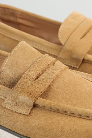 Bisse Erkek Süet Loafer Camel Ayakkabı AYK25Y25004_D70