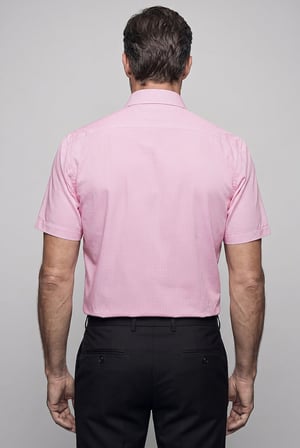 Bisse Kırmızı Regular Fit Pamuk Cepsiz Kısa Gömlek BSGMKLS25300_E24