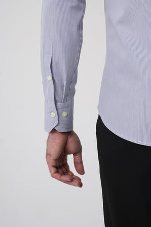 Bisse Uzun Kollu Paşa Yaka Regular Fit Erkek Siyah Cepsiz Gömlek GMCZG252110_C99