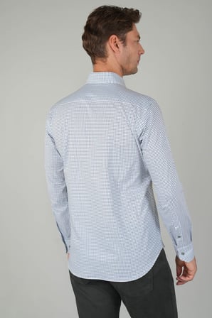 Bisse Yeşil Kareli Regular Fit Erkek Pamuk Gömlek GMEKS252162_E47