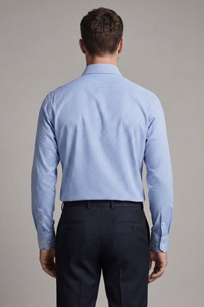 Bisse Regular Fit Erkek Uzun Kollu Cepsiz Mavi Gömlek  BSGMKLS25321_D35