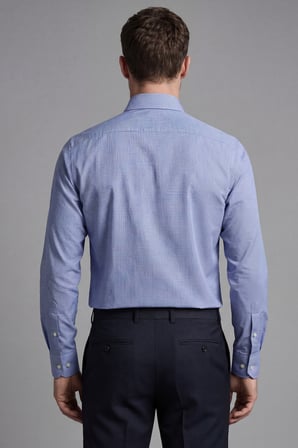Bisse Regular Fit Uzun Kol Cepsiz Pamuk Lacivert Erkek Gömlek BSGMKLS25321_D39