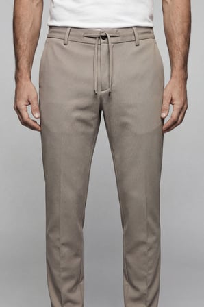 Bisse Bej Jogger Cepli Erkek Lastikli Spor Pantolon PNS25K25203_D07