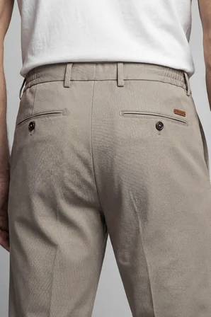 Bisse Bej Jogger Cepli Erkek Lastikli Spor Pantolon PNS25K25203_D07