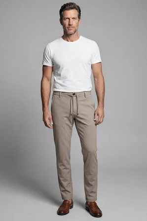 Bisse Bej Jogger Cepli Erkek Lastikli Spor Pantolon PNS25K25203_D07