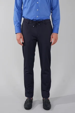 Bisse Erkek Fermuarlı Jagger Spor Lacivert Pantolon PNS25K25203_D39