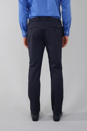 Bisse Erkek Fermuarlı Jagger Spor Lacivert Pantolon PNS25K25203_D39