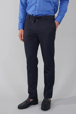 Bisse Erkek Fermuarlı Jagger Spor Lacivert Pantolon PNS25K25203_D39
