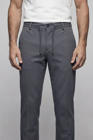 Bisse Gri Jogger Cepli Erkek Lastikli Spor Pantolon PNS25K25203_D55
