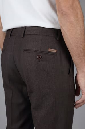 Bisse Erkek Jogger Klasik Marfil Kahve Pantolon PNS25K25204_D11