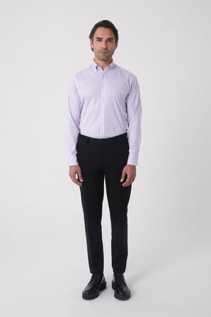 Bisse Siyah Pamuk Cepli Klasik Spor Pantolon PNS25K25205_D99