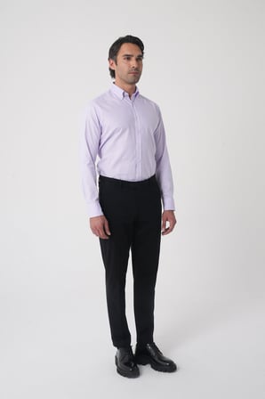 Bisse Siyah Pamuk Cepli Klasik Spor Pantolon PNS25K25205_D99