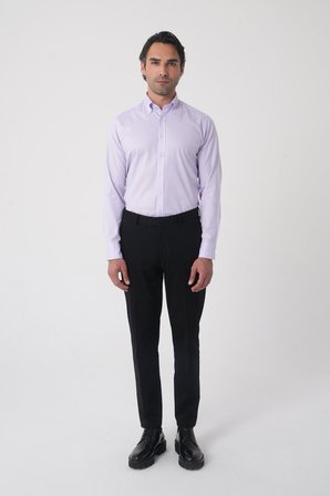 Bisse Siyah Pamuk Cepli Klasik Spor Pantolon PNS25K25205_D99