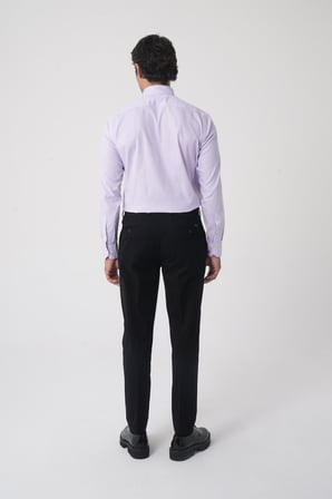 Bisse Siyah Pamuk Cepli Klasik Spor Pantolon PNS25K25205_D99