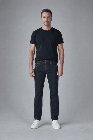 Bisse Lacivert Denim Fermuarlı Yikamali Jean Pantolon PNJ25K25204_D39