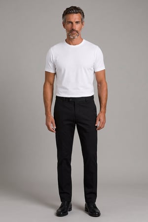 Bisse Siyah Fermuarlı Klasik Spor Pantolon PNS25K25206_D99