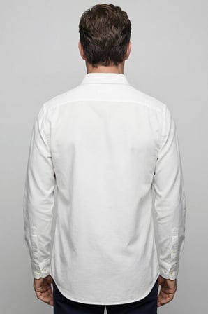Bisse Erkek Regular Fit Uzun Kol  Beyaz Gömlek GMKTN250016_D01