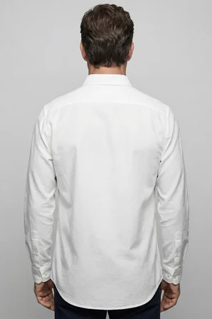 Bisse Erkek Regular Fit Uzun Kol  Beyaz Gömlek GMKTN250016_D01