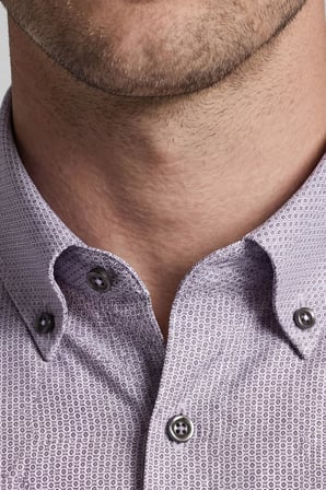 Bisse Regular Fit Uzun Kol Paşa Klasik Cepsiz Pamuk Bordo Erkek Gömlek BSGMEKS25336_D25