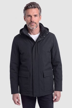 Bisse Siyah Casual Kapüşonlu Mont MN25K25201_D99