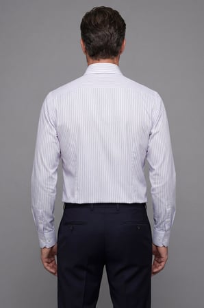 Bisse Uzun Kollu Regular Fit Klasik B Yaka Tek Cep Erkek Gri Gömlek GMCZG252173_E55