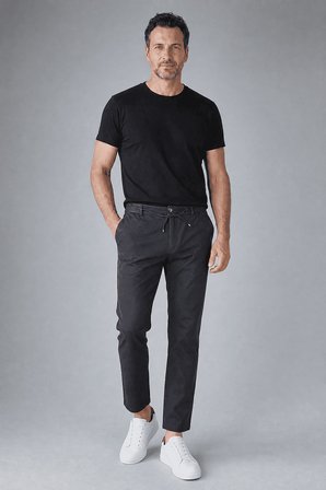 Bisse Gri Polyester Jogger Spor Pantolon BSPNS25K25502_D55