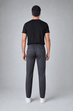 Bisse Gri Polyester Jogger Spor Pantolon BSPNS25K25502_D55