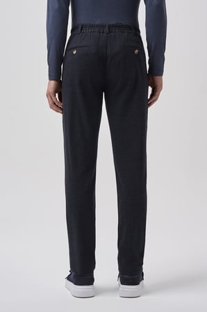 Bisse Siyah Pamuk Polyester Viskon  Jogger Spor Pantolon BSPNS25K25502_D99