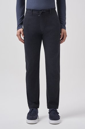 Bisse Siyah Pamuk Polyester Viskon  Jogger Spor Pantolon BSPNS25K25502_D99