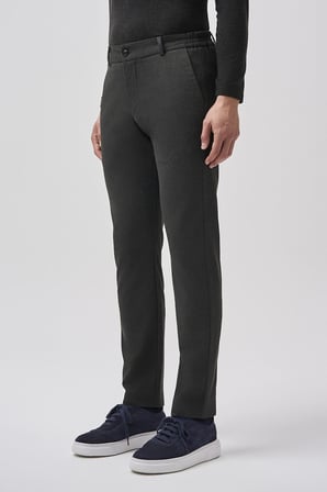Bisse Koyu Gri Polyester Viskon  Jogger Spor Pantolon  BSPNS25K25504_56