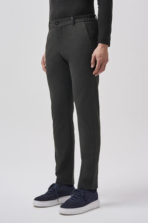 Bisse Koyu Gri Polyester Viskon  Jogger Spor Pantolon  BSPNS25K25504_56