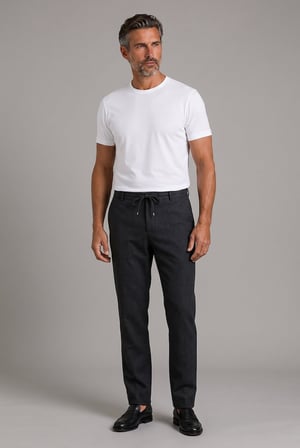 Bisse Füme Polyester Fermuarlı Jagger Spor Pantolon PNS25K25210_D57