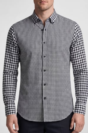 Bisse Siyah Regular Fit Pamuk Cepsiz Klasik Uzun Paşa Gömlek BSGMEKS25562_D99
