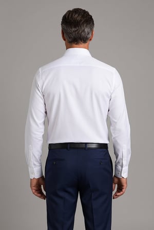 Bisse BeYaz Grubu Regular Fit Pamuk Cepsiz Klasik Uzun Yaka Gömlek GMKLS252203_D01