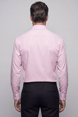 Bisse Pembe Regular Fit Cepsiz Uzun İtalyan Kaya Gömlek GMEKS261074_C29
