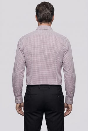 Bisse Kırmızı Regular Fit Cepsiz Uzun Yaka Gömlek GMEKS261049_C24