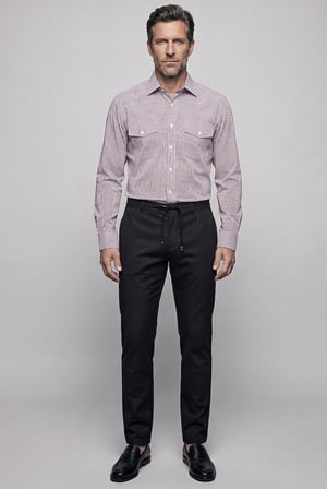 Bisse Kırmızı Regular Fit Cepsiz Uzun Yaka Gömlek GMEKS261049_C24