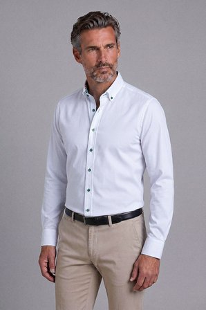 Bisse Yeşil Regular Fit Cepsiz Uzun Paşa Yaka Gömlek GMARS261038_47