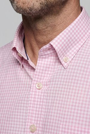 Bisse Pembe Regular Fit Pamuk Cepsiz Uzun Yaka Gömlek GMEKS261065_C29
