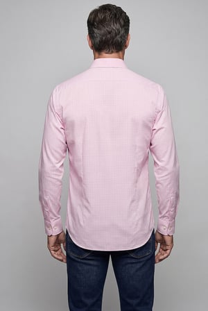 Bisse Pembe Regular Fit Pamuk Cepsiz Uzun Yaka Gömlek GMEKS261065_C29