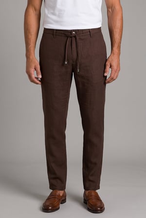 Bisse Kahverengi Keten Jogger İpli̇ Spor Pantolon PNS26Y26110_C11